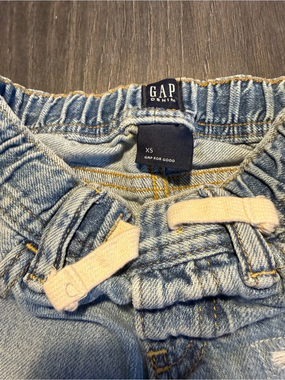 GAP Light Blue Rolled Cuff Denim Shorts